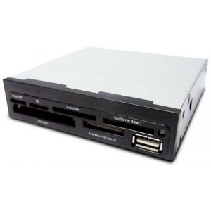 CoolBox CR-400V2 Interno Negro lector de tarjeta
