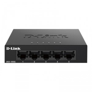 D-Link DGS 105GL - Conmutador - sin gestionar - 5 x 10/100/1000 - sobremesa