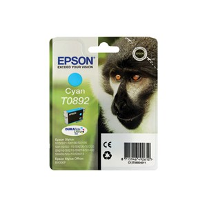 Epson T0892 - Cián - original - blíster - cartucho de tinta - para Stylus S21, SX105, SX110, SX115, SX210, SX215, SX400, SX410,