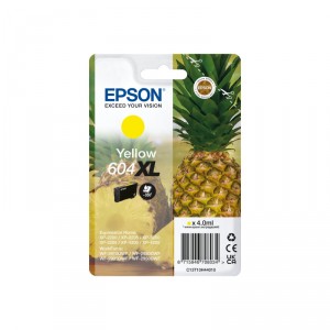 Epson 604XL Singlepack - 4 ml - XL - amarillo - original - blíster con alarmas de RF/acústica - cartucho de tinta - para Express