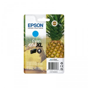Epson 604XL - 4 ml - cián - original - blíster con alarmas de RF/acústica - cartucho de tinta - para Expression Home XP-2200, 22