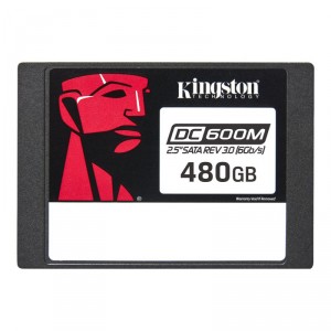 Kingston DC600M - SSD - Mixed Use - cifrado - 480 GB - interno - 2.5 - SATA 6Gb/s - AES de 256 bits - Self-Encrypting Drive (SED