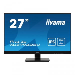 Iiyama ProLite XU2792QSU-B1 - LED - 27 - 2560 x 1440 QHD @ 70 Hz - IPS - 350 cd/m² - 1000:1 - 5 ms - HDMI, DVI, DisplayP