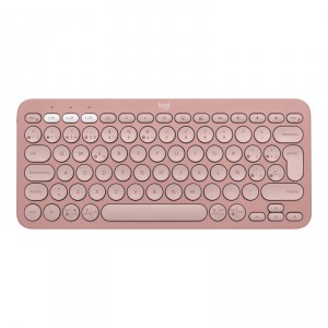 Logitech Pebble Keys 2 K380s - - inalámbrico - Bluetooth LE - QWERTY - español - rosa