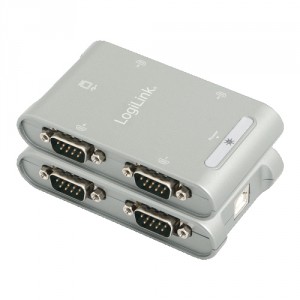 Logilink ADAPTADOR USB A 4 x SERIE RS232 AU0032 Transfer rate up to 230 KBit/s