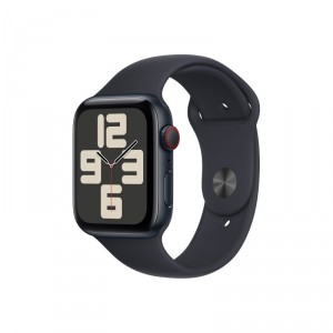 Apple Watch SE (GPS + Cellular) - 2ª generación - 44 mm - aluminio de medianoche - reloj inteligente con pulsera deportiva - flu