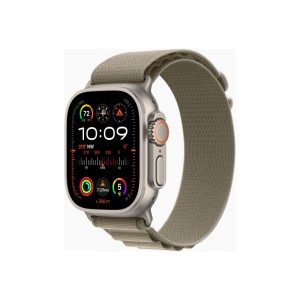 Apple Watch Ultra 2/ GPS/ Cellular/ 49mm/ Caja de Titanio/ Correa Loop Alpine Verde Oliva L Grande