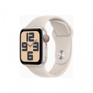 Apple Watch SE (GPS + Cellular) - 2ª generación - 40 mm - aluminio estrellado - reloj inteligente con pulsera deportiva - fluoro