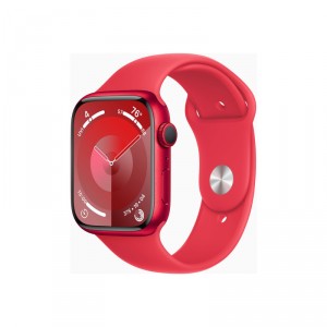 Apple Watch Series 9 (GPS) - (PRODUCT) RED - 45 mm - aluminio rojo - reloj inteligente con pulsera deportiva - fluoroelastómero