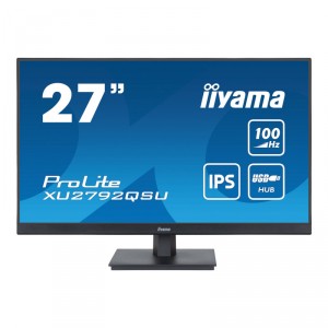 Iiyama ProLite XU2792QSU-B6 - LED - 27 - 2560 x 1440 WQHD @ 100 Hz - IPS - 250 cd/m² - 1300:1 - 0.4 ms - HDMI, DisplayPo