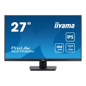 Iiyama ProLite XU2793QSU-B6 - LED - 27 - 2560 x 1440 WQHD @ 100 Hz - IPS - 250 cd/m² - 1300:1 - 1 ms - HDMI, DisplayPort
