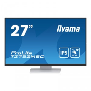 Iiyama ProLite T2752MSC-W1 - LED - 27 - pantalla táctil - 1920 x 1080 Full HD (1080p) @ 60 Hz - IPS - 400 cd/m² - 1000:1