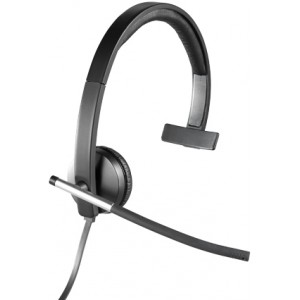 Logitech USB Headset Mono H650e - Auricular - en la oreja