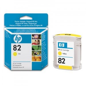 HP Cartucho de tinta amarilla HP 82 de 69 ml.
