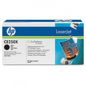 HP Cartucho de impresión negro HP Color LaserJet CE250X