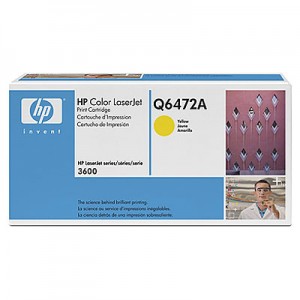 HP Cartucho de impresión amarillo HP Color LaserJet Q6472A