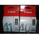 Consumibles Canon 40 + 41 (0615B001AA, 0617B001AA)