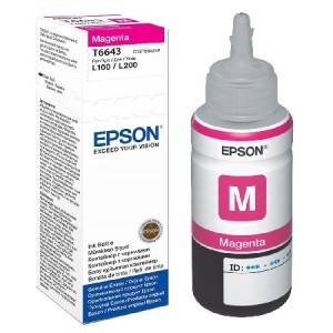 Epson T6643 - Magenta - recarga de tinta - para EcoTank ET-14000, 2500, 2550, 4500, 4550, L475, L565, L575, Expression ET-2500,