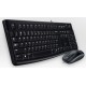 Logitech Desktop MK120, DE USB QWERTZ Geman Negro teclado