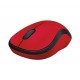 Logitech M220 Silent RF inalámbrico Óptico 1000DPI Ambidextro Negro, Rojo ratón