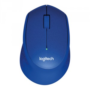 Logitech M330 Silent Plus RF inalámbrico Óptico 1000DPI mano derecha Azul ratón