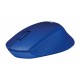Logitech M330 Silent Plus RF inalámbrico Óptico 1000DPI mano derecha Azul ratón