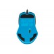 Logitech G300s USB 2500DPI Ambidextro Negro, Azul ratón