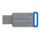 Kingston Technology DataTraveler 50 64GB 64GB USB 3.0 (3.1 Gen 1) Type-A Azul, Plata unidad flash USB