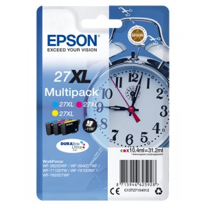 Epson C13T27154012 10.4ml 1100páginas Cian, Magenta, Amarillo cartucho de tinta