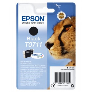 Epson T0711 7.4ml Negro cartucho de tinta