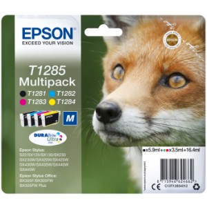 Epson T1285 3.5ml 5.9ml Negro, Cian, Magenta, Amarillo cartucho de tinta