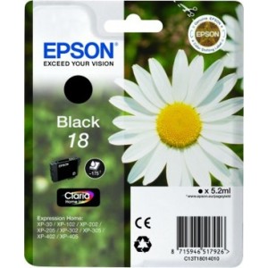 Epson C13T18014022 5.2ml 175páginas Negro cartucho de tinta