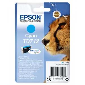 Epson T0712 5.5ml Cian cartucho de tinta