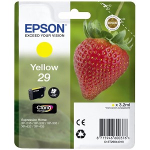 Epson C13T29844022 3.2ml 180páginas Amarillo cartucho de tinta