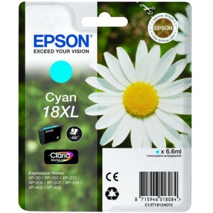 Epson C13T18124022 6.6ml 450páginas Cian cartucho de tinta