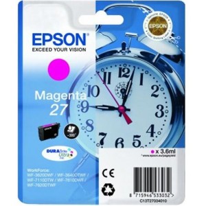 Epson C13T27034022 3.6ml 300páginas Magenta cartucho de tinta