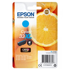 Epson C13T33644022 8.9ml 650páginas Cian cartucho de tinta