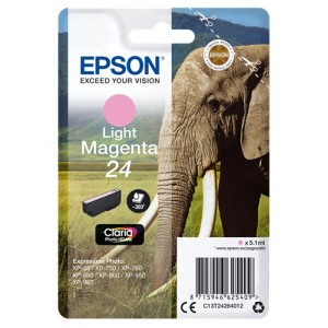 Epson C13T24264012 5.1ml 360páginas Magenta claro cartucho de tinta