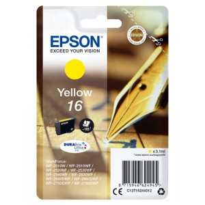 Epson T1624 3.1ml 165páginas Amarillo cartucho de tinta