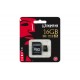 Kingston Technology Gold microSD UHS-I Speed Class 3 (U3) 16GB 16GB MicroSDHC UHS-I Clase 3 memoria flash