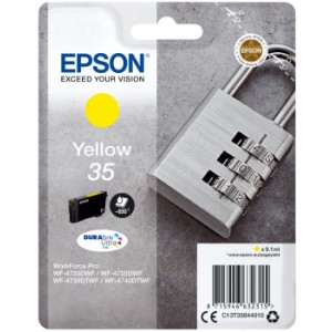 Epson Singlepack Yellow 35 DURABrite Ultra Ink 9.1ml Amarillo cartucho de tinta