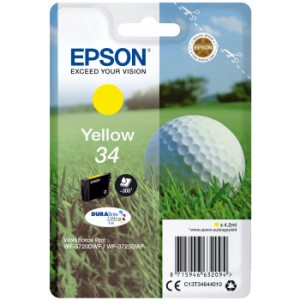 Epson Singlepack Yellow 34 DURABrite Ultra Ink 4.2ml Amarillo cartucho de tinta