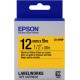Epson C53S654008 Negro sobre amarillo cinta para impresora de etiquetas
