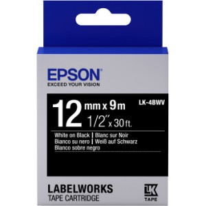 Epson C53S654009 Blanco sobre negro cinta para impresora de etiquetas