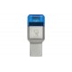 Kingston Technology MobileLite Duo 3C USB 3.0 (3.1 Gen 1) Type-A/Type-C Azul, Plata lector de tarjeta