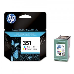 HP Cartucho tricolor de inyección de tinta HP 351 con tintas Vivera