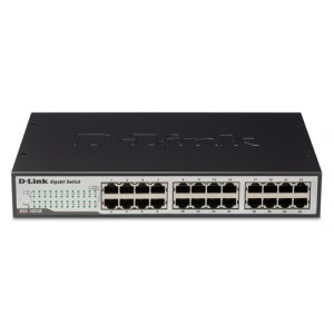 D-Link DGS-1024D - Switch - no gestionable - 24 puertos 10/100/1000 - sobremesa, montaje en rack