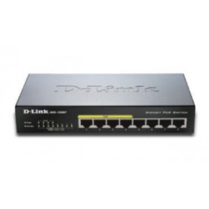 D-Link DGS-1008P - Switch - no gestionable - 4 puertos 10/100/1000 (PoE) + 4 puertos 10/100/1000 - sobremesa - PoE