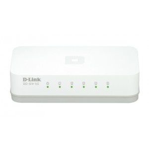D-Link Dlinkgo 5 puertos Fast Ethernet Easy Desktop Switch GO-SW-5E - Switch - 5 puertos 10/100 - sobremesa
