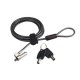 Toshiba Ultra Slim Lock 2m Negro, Gris cable antirrobo